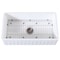 Gourmetier KGKFA361810CD 36" x 18" SGL Bowl Farmhouse Kitchen Sink, Drain & Rack KGKFA361810CD - alternate 1